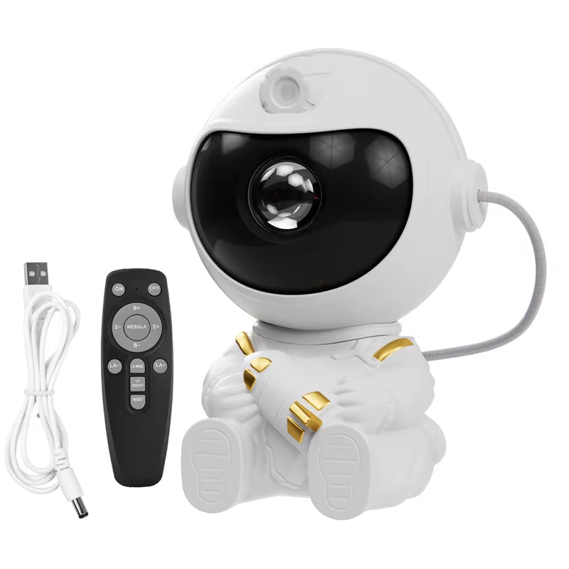 LED Star Galaxies Projector Night Light Astronaut Starry Sky Bedroom Room Decor Children'S Gift - LED Atmosphere Creating Lamp