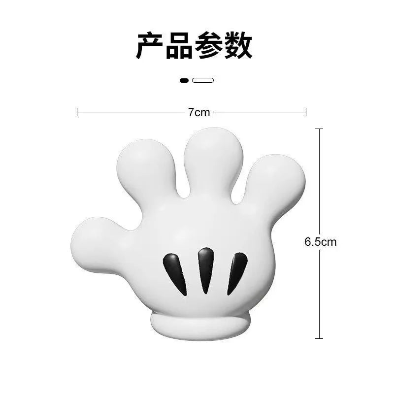 Mickey Cartoon Palm Suction Cup Bathroom Moisture-Proof Toothbrush Towel Rack Multifunctional Data Cable Storage Hook
