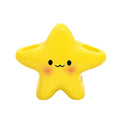 Cute Star-Shaped Toothbrush Holder Freestanding Bathroom Organizer with Cute Face Design, Space-Saving Toothbrush & Toothpaste