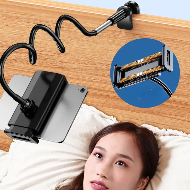 Tablet Bracket for Bed Ipad Stand 360° Rotating Bed Tablet Mount Stand with 90Cm Metal Arm for 4.7~12.9 Inch Phone Tablet Holder