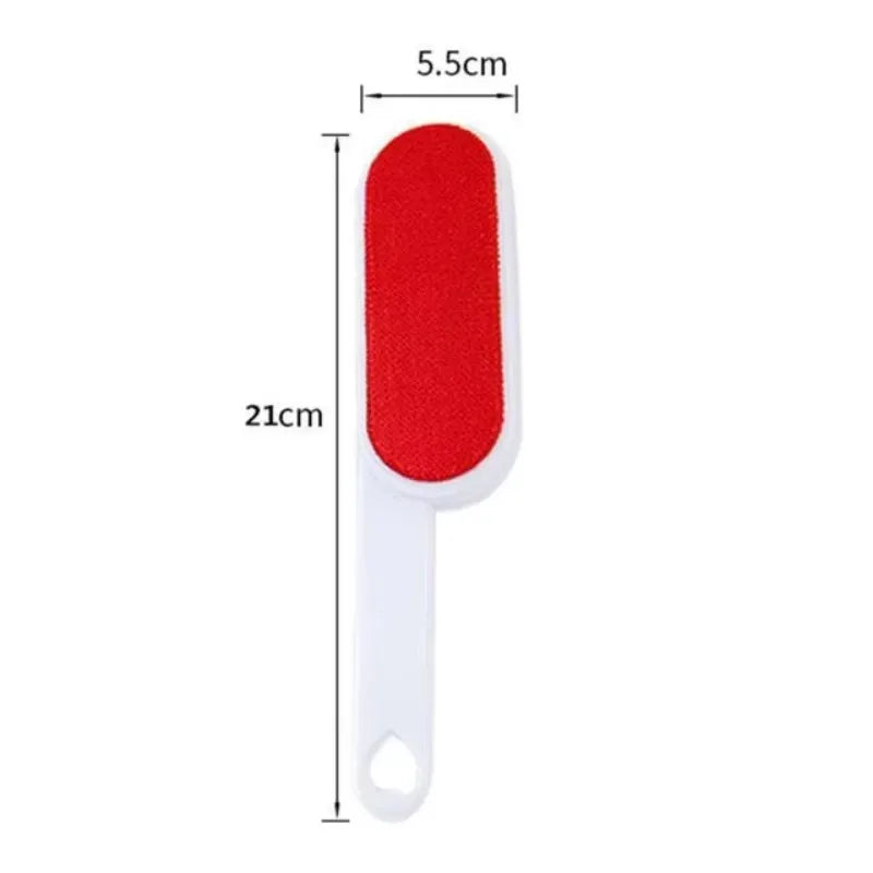 Self-Cleaning Lint Sticking Roller 2 Sides Dedusting Brush Pet Hair Remover Brush Removing Dog Cat Hair from Sofa Carpet Clothes