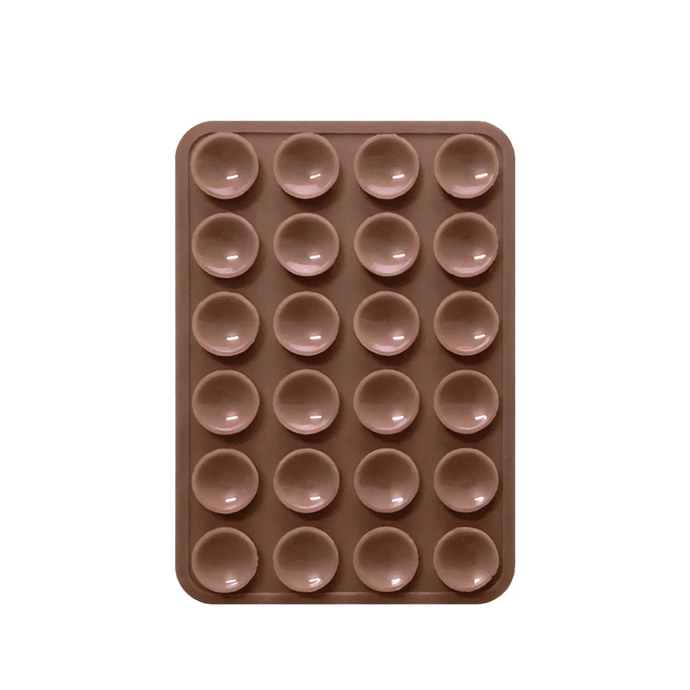 Double Side Silicone Suction Pad for Mobile Phone Fixture Suction Cup Backed Adhesive Silicone Rubber Sucker Pad for Fixing