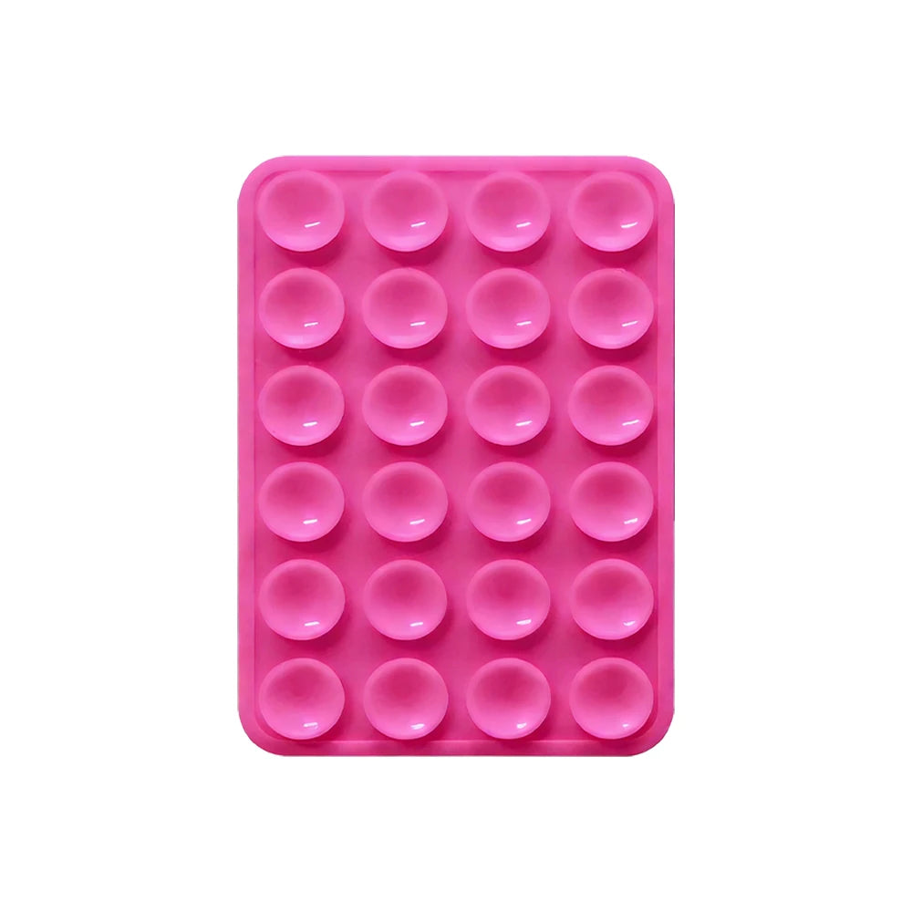 Double Side Silicone Suction Pad for Mobile Phone Fixture Suction Cup Backed Adhesive Silicone Rubber Sucker Pad for Fixing