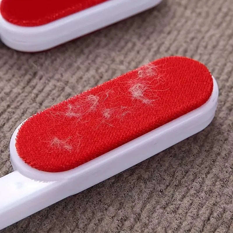 Self-Cleaning Lint Sticking Roller 2 Sides Dedusting Brush Pet Hair Remover Brush Removing Dog Cat Hair from Sofa Carpet Clothes