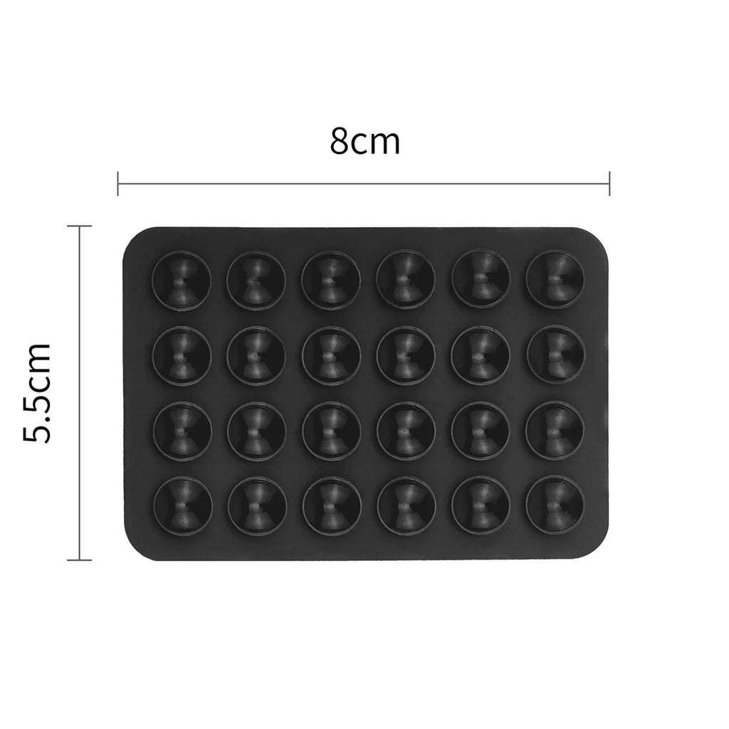 Double Side Silicone Suction Pad for Mobile Phone Fixture Suction Cup Backed Adhesive Silicone Rubber Sucker Pad for Fixing