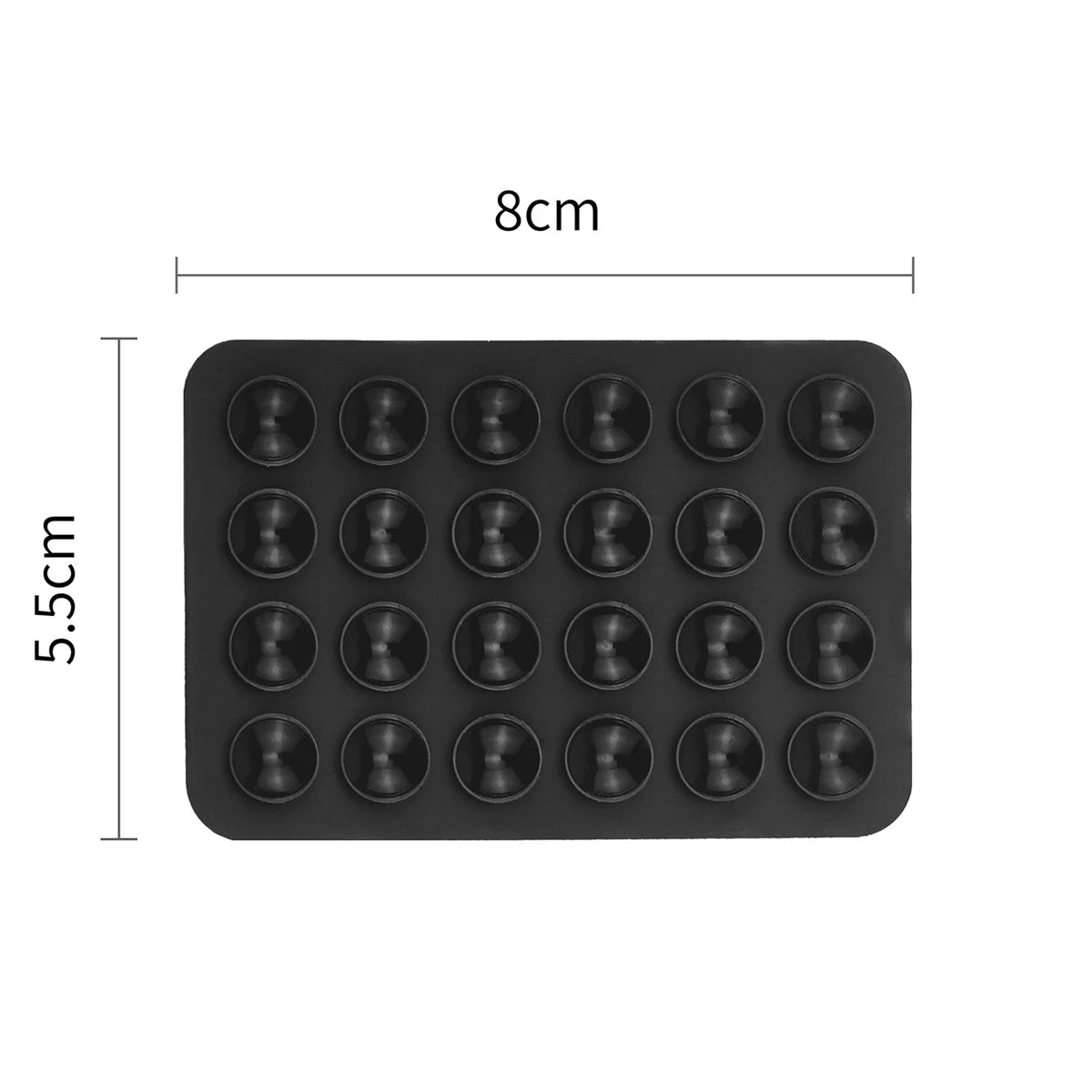 Double Side Silicone Suction Pad for Mobile Phone Fixture Suction Cup Backed Adhesive Silicone Rubber Sucker Pad for Fixing