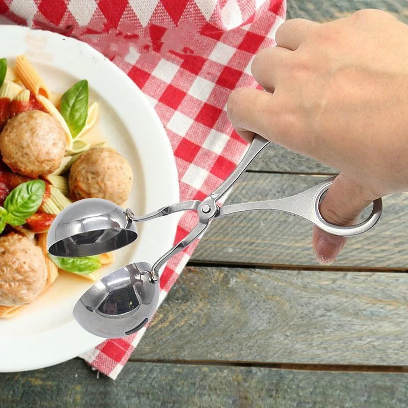 Meat Ball Maker Tool Stainless Steel Clip round Rice Ball Shaper Spoon Meatball Making Mold Non Stick Stuffed Kitchen Gadget